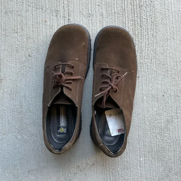Dr Martens Oxford Suede Leather Shoes Y2K - Size 8 - Picture 2 of 7